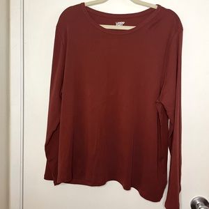 Lands End Size 1X long sleeve tee